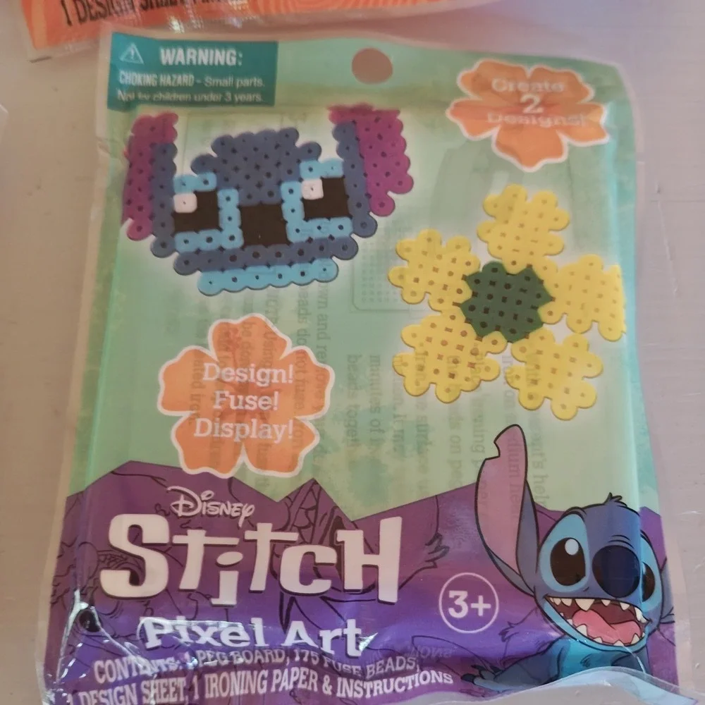 Perler Disney Stitch Fused Bead Kit Lot of 4‎ Kids Craft Age 6+ 225 Beads